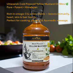 Naturally Made Cold Pressed Yellow Mustard Oil