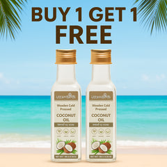 Pack of 2 Naturally Made Cold Pressed Coconut Oil (100ml + 100ml)