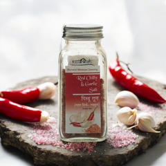 Naturally Made Pahadi Red Chilli & Garlic Seasoning Salt 100Gm