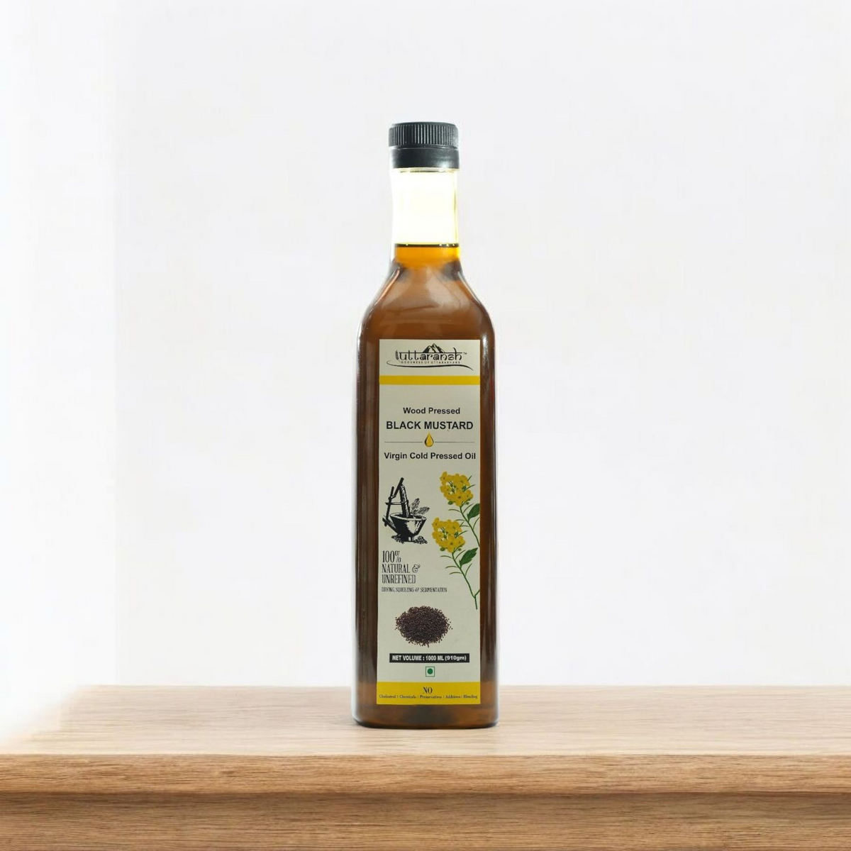 Pack of 2 Naturally Made Cold Pressed Black Mustard Oil 1000ml